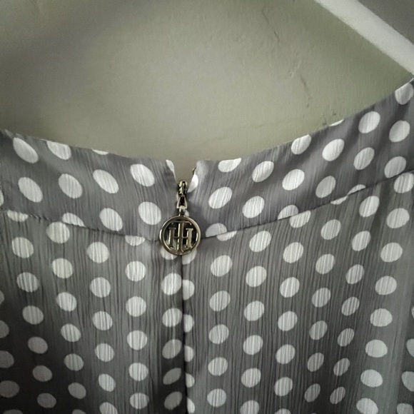EUC TOMMY HILFIGER Lined Polka Dress - Belt Missing ! - Picture 6 of 10